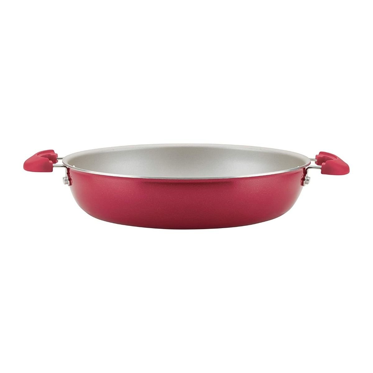 Rachael Ray 8-Piece Enameled Stacking Cookware Set | Red Shimmer Rachael Ray 8-Piece Enameled Stacking Cookware Set | Red Shimmer -Le Creuset sales redshim6