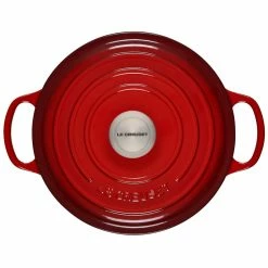 Le Creuset 10-Piece Signature Cookware Set With Stainless Steel Knobs | Cerise/Cherry Red -Le Creuset sales redutch2