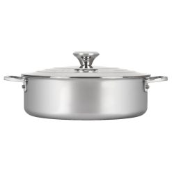 Le Creuset 4.5 Qt. Tri-Ply Stainless Steel Rondeau With Lid -Le Creuset sales rondeau2