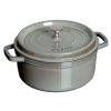 Staub 5.5 Qt. Round Cocotte/Dutch Oven | Graphite Grey 2 Staub 5.5 Qt. Round Cocotte/Dutch Oven | Graphite Grey -Le Creuset sales round cocotte 5 5qt graphite grey 7