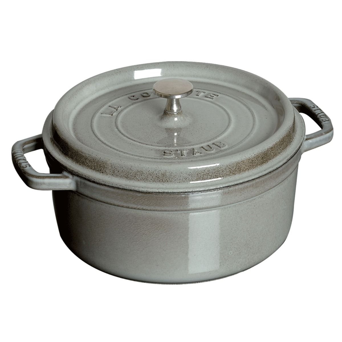 Staub 5.5 Qt. Round Cocotte/Dutch Oven | Graphite Grey Staub 5.5 Qt. Round Cocotte/Dutch Oven | Graphite Grey -Le Creuset sales round cocotte 5 5qt graphite grey 7
