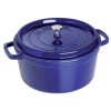 Staub 9 Qt. Round Cocotte/Dutch Oven | Dark Blue 2 Staub 9 Qt. Round Cocotte/Dutch Oven | Dark Blue -Le Creuset sales round cocotte 9qt dark blue 5