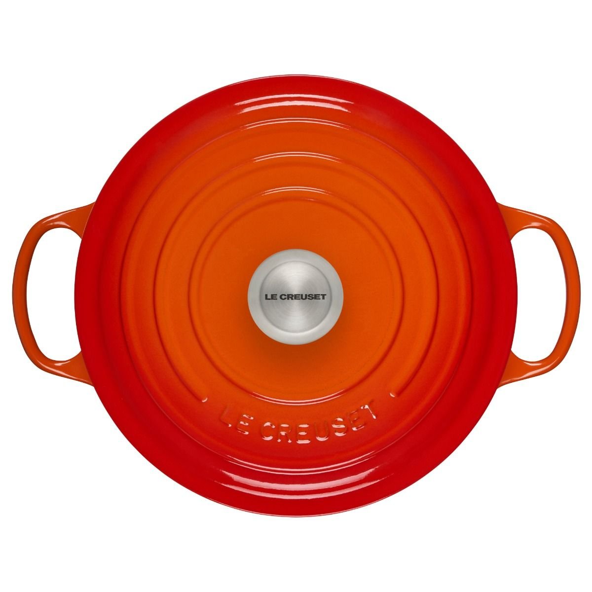 Le Creuset 5.5 Qt. Round Signature Cast Iron Dutch Oven with Stainless Steel Knob | Flame Orange Le Creuset 5.5 Qt. Round Signature Cast Iron Dutch Oven With Stainless Steel Knob | Flame Orange -Le Creuset sales rs10274 ls2501 262 3