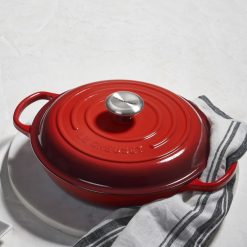Le Creuset 2.25 Qt. Signature Enameled Cast Iron Braiser With Stainless Steel Knob | Cerise/Cherry Red 5 Le Creuset 2.25 Qt. Signature Enameled Cast Iron Braiser With Stainless Steel Knob | Cerise/Cherry Red -Le Creuset sales rs10859 braisercerise