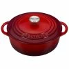 Le Creuset 2.75 Qt. Shallow Round Dutch Oven | Cerise -Le Creuset sales rs11060 l2545 2267ss