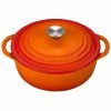 Le Creuset 2.75 Qt. Shallow Round Dutch Oven | Flame -Le Creuset sales rs11062 l25453a 222s