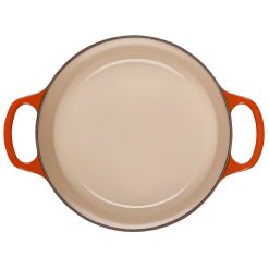Le Creuset 3.5 Qt. Round Signature Dutch Oven With Stainless Steel Knob | Flame Orange -Le Creuset sales rs11162 ls2501 222ss inside
