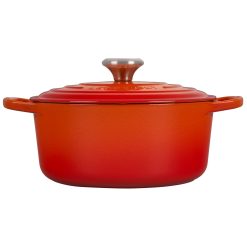 Le Creuset 4.5 Qt. Round Signature Dutch Oven With Stainless Steel Knob | Flame Orange -Le Creuset sales rs11164 ls2501 242ss 2
