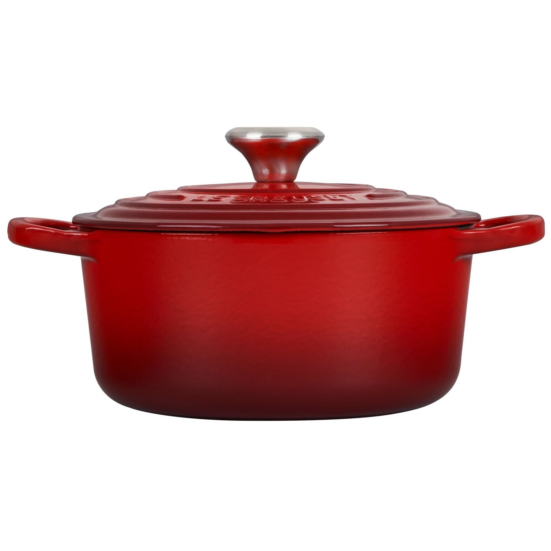 Le Creuset 2 Qt. Round Signature Cast Iron Dutch Oven with Stainless Steel Knob | Cerise/Cherry Red Le Creuset 2 Qt. Round Signature Cast Iron Dutch Oven With Stainless Steel Knob | Cerise/Cherry Red -Le Creuset sales rs11184 ls2501 1867ss 2
