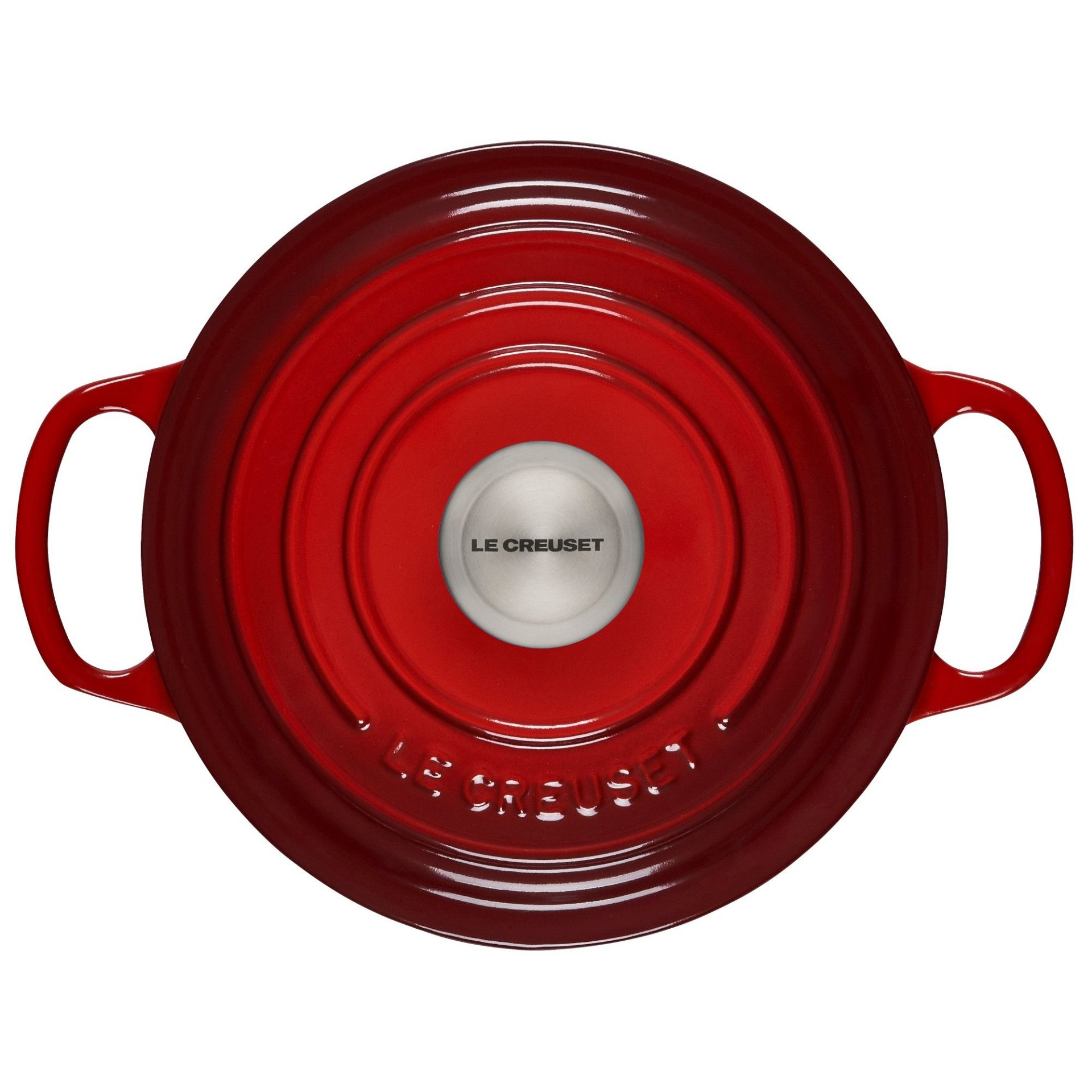 Le Creuset 2 Qt. Round Signature Cast Iron Dutch Oven with Stainless Steel Knob | Cerise/Cherry Red Le Creuset 2 Qt. Round Signature Cast Iron Dutch Oven With Stainless Steel Knob | Cerise/Cherry Red -Le Creuset sales rs11185 ls2501 1867ss 3
