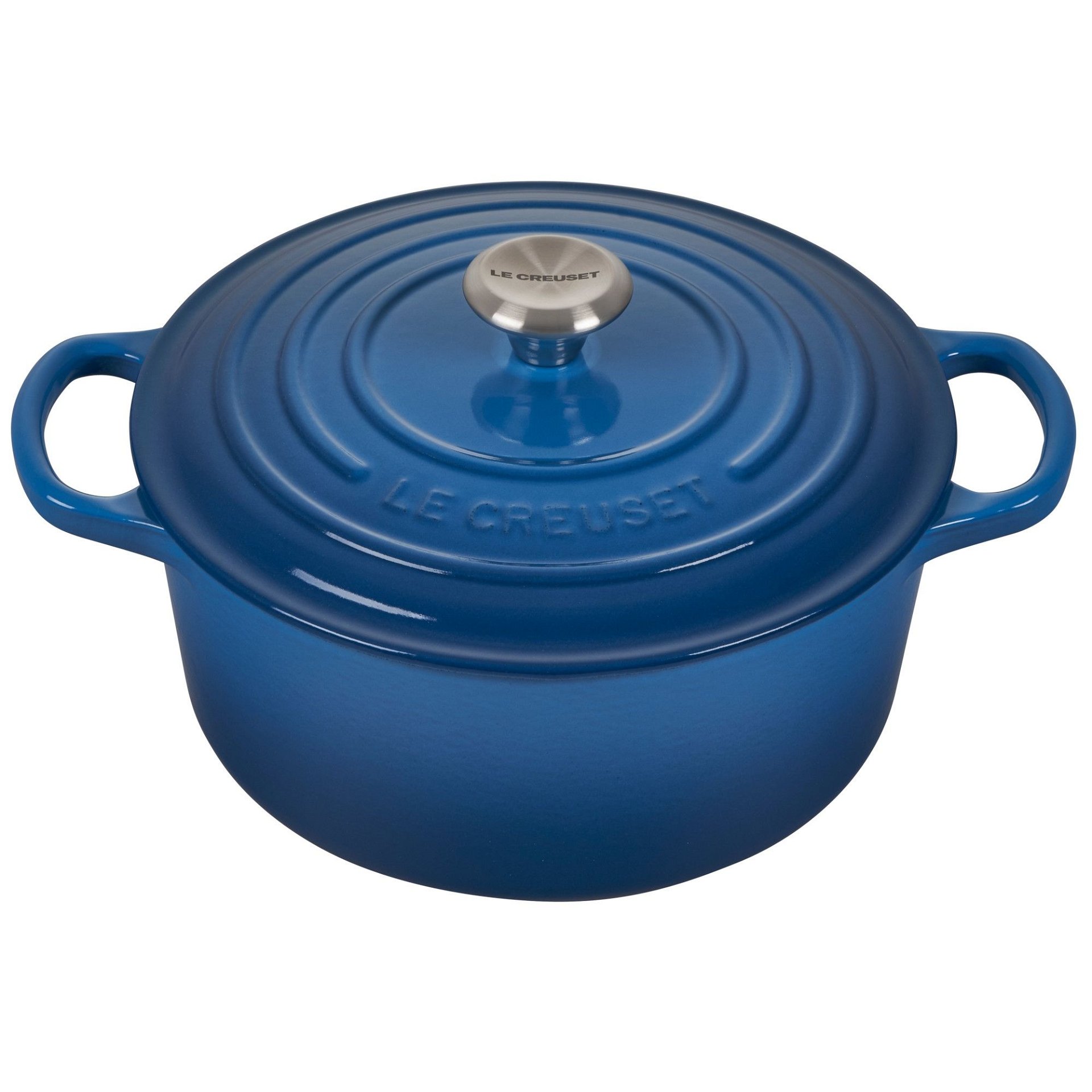 Le Creuset 3.5 Qt. Round Signature Dutch Oven with Stainless Steel Knob | Marseille Blue Le Creuset 3.5 Qt. Round Signature Dutch Oven With Stainless Steel Knob | Marseille Blue -Le Creuset sales rs11191 ls2501 2259ss 1