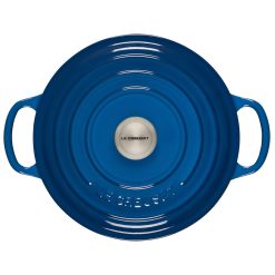 Le Creuset 3.5 Qt. Round Signature Dutch Oven With Stainless Steel Knob | Marseille Blue 4 Le Creuset 3.5 Qt. Round Signature Dutch Oven With Stainless Steel Knob | Marseille Blue -Le Creuset sales rs11193 ls2501 2259ss 3 1
