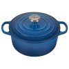 Le Creuset 4.5 Qt. Round Signature Dutch Oven With Stainless Steel Knob | Marseille Blue -Le Creuset sales rs11203 ls2501 2459ss