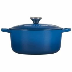 Le Creuset 4.5 Qt. Round Signature Dutch Oven With Stainless Steel Knob | Marseille Blue -Le Creuset sales rs11204 ls2501 2459ss 2