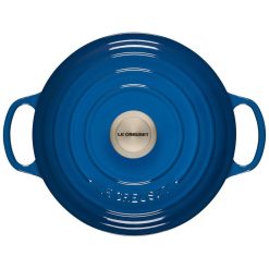 Le Creuset 4.5 Qt. Round Signature Dutch Oven With Stainless Steel Knob | Marseille Blue -Le Creuset sales rs11205 ls2501 2459ss 3