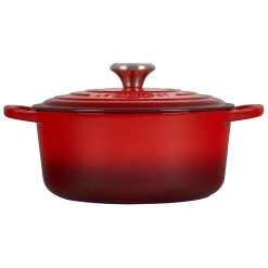 Le Creuset 4.5 Qt. Round Signature Dutch Oven With Stainless Steel Knob | Cerise/Cherry Red -Le Creuset sales rs11208 ls2501 2467ss 2