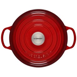 Le Creuset 4.5 Qt. Round Signature Dutch Oven With Stainless Steel Knob | Cerise/Cherry Red -Le Creuset sales rs11209 ls2501 2467ss 3