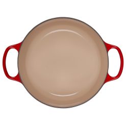 Le Creuset 4.5 Qt. Round Signature Dutch Oven With Stainless Steel Knob | Cerise/Cherry Red -Le Creuset sales rs11210 ls2501 2467ss inside