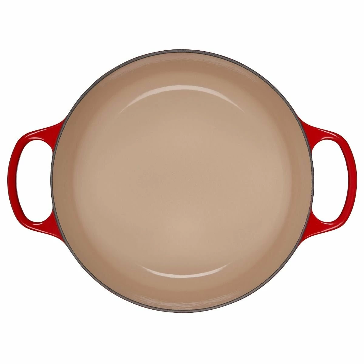 Le Creuset 4.5 Qt. Round Signature Dutch Oven With Stainless Steel Knob | Cerise/Cherry Red 6 Le Creuset 4.5 Qt. Round Signature Dutch Oven With Stainless Steel Knob | Cerise/Cherry Red - Image 4