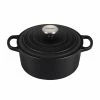 Le Creuset 3.5 Qt. Round Signature Dutch Oven With Stainless Steel Knob | Licorice -Le Creuset sales rs11435 ls2501 2220ss lpr