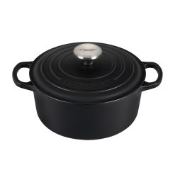 Le Creuset 3.5 Qt. Round Signature Dutch Oven With Stainless Steel Knob | Licorice