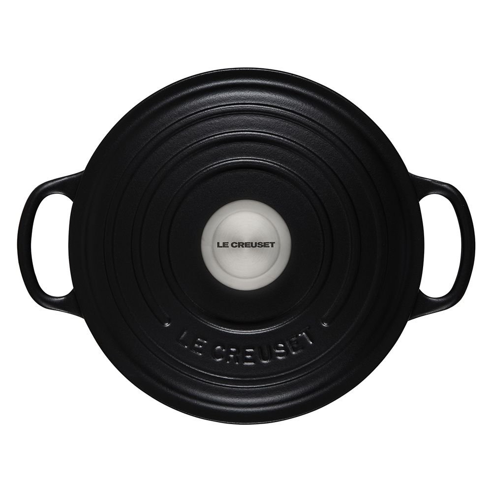 Le Creuset 3.5 Qt. Round Signature Dutch Oven with Stainless Steel Knob | Licorice Le Creuset 3.5 Qt. Round Signature Dutch Oven With Stainless Steel Knob | Licorice -Le Creuset sales rs11437 ls2501 2220ss 3 lpr