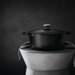 Le Creuset 5.5 Qt. Round Signature Dutch Oven With Stainless Steel Knob | Licorice 6 Le Creuset 5.5 Qt. Round Signature Dutch Oven With Stainless Steel Knob | Licorice -Le Creuset sales rs11530 lca q2 licoricecolorportrait 0125 ret lpr