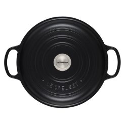 Le Creuset 3.5 Qt. Signature Enameled Cast Iron Braiser With Stainless Steel Knob | Licorice -Le Creuset sales rs11710 ls2532 3020ss 3 lpr
