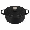 Le Creuset 5.5 Qt. Round Signature Dutch Oven With Stainless Steel Knob | Licorice