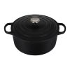 Le Creuset 7.25 Qt. Round Signature Dutch Oven With Stainless Steel Knob | Licorice -Le Creuset sales rs11821 ls2501 2820ss 1 1