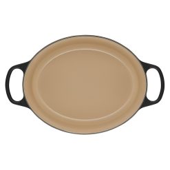 Le Creuset 6.75 Qt. Oval Signature Dutch Oven With Stainless Steel Knob | Licorice -Le Creuset sales rs11834 ls2502 3120ss 4 lpr