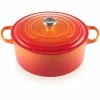 Le Creuset 7.25 Qt. Round Signature Dutch Oven With Stainless Steel Knob | Flame Orange -Le Creuset sales rs11934 lc 20200311 fr ps os 21177300902430 001b 1