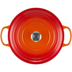 Le Creuset 7.25 Qt. Round Signature Dutch Oven With Stainless Steel Knob | Flame Orange 4 Le Creuset 7.25 Qt. Round Signature Dutch Oven With Stainless Steel Knob | Flame Orange -Le Creuset sales rs11936 lc 20200311 fr ps os 21177300902430 004s