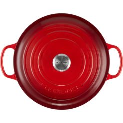 Le Creuset 9 Qt. Round Signature Dutch Oven With Stainless Steel Knob | Cerise/Cherry Red -Le Creuset sales rs11940 lc 20200311 fr ps os 21177300602430 004s 1