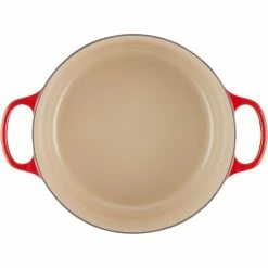 Le Creuset 9 Qt. Round Signature Dutch Oven With Stainless Steel Knob | Cerise/Cherry Red -Le Creuset sales rs11941 lc 20200311 fr ps os 21177300602430 005s 1