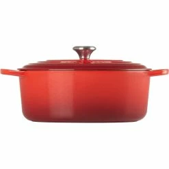 Le Creuset 6.75 Qt. Oval Signature Dutch Oven With Stainless Steel Knob | Cerise/Cherry Red -Le Creuset sales rs11952 lc 20191105 fr ps 00001s