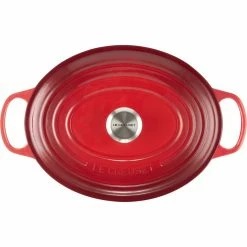 Le Creuset 6.75 Qt. Oval Signature Dutch Oven With Stainless Steel Knob | Cerise/Cherry Red -Le Creuset sales rs11954 lc 20191105 fr ps 00004s