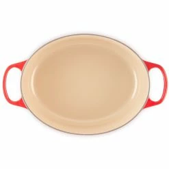 Le Creuset 6.75 Qt. Oval Signature Dutch Oven With Stainless Steel Knob | Cerise/Cherry Red -Le Creuset sales rs11955 lc 20191105 fr ps 00005a