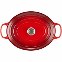 Le Creuset 9.5 Qt. Oval Signature Dutch Oven With Stainless Steel Knob | Cerise/Cherry Red -Le Creuset sales rs11962 lc 20191107 fr ps 00004 s