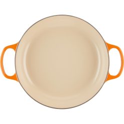 Le Creuset 3.5 Qt. Signature Enameled Cast Iron Braiser With Stainless Steel Knob | Flame Orange -Le Creuset sales rs11979 lc 20191015 fr ps 00014 s