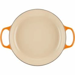 Le Creuset 3.5 Qt. Signature Enameled Cast Iron Braiser With Stainless Steel Knob | Flame Orange -Le Creuset sales rs11979 lc 20191015 fr ps 00014 s