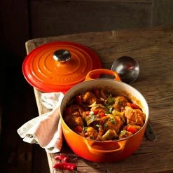 Le Creuset 4.5 Qt. Round Signature Dutch Oven With Stainless Steel Knob | Flame Orange -Le Creuset sales rs12071 lc 20190208 nl ls 00448