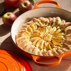 Le Creuset 3.5 Qt. Signature Enameled Cast Iron Braiser With Stainless Steel Knob | Flame Orange -Le Creuset sales rs12084 rs4066 le creuset ci shall cass apple galette 0991