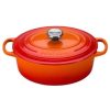Le Creuset 2.75 Qt. Oval Signature Dutch Oven With Stainless Steel Knob | Flame Orange 1 Le Creuset 2.75 Qt. Oval Signature Dutch Oven With Stainless Steel Knob | Flame Orange -Le Creuset sales rs12280 ls2502 232ss 1