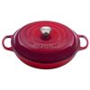 Le Creuset 5 Qt. Signature Enameled Cast Iron Braiser With Stainless Steel Knob | Cerise/Cherry Red 2 Le Creuset 5 Qt. Signature Enameled Cast Iron Braiser With Stainless Steel Knob | Cerise/Cherry Red -Le Creuset sales rs12290 ls2532 3267ss