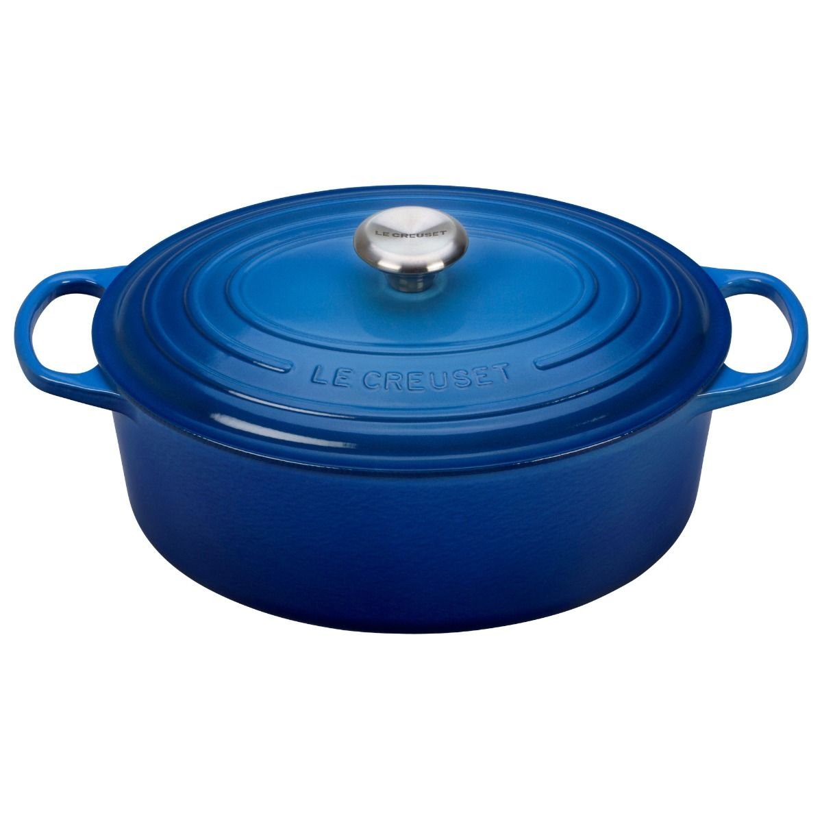 Le Creuset 6.75 Qt. Oval Signature Dutch Oven with Stainless Steel Knob | Marseille Blue Le Creuset 6.75 Qt. Oval Signature Dutch Oven With Stainless Steel Knob | Marseille Blue -Le Creuset sales rs12362 rs6635 ls2502 316m marseille