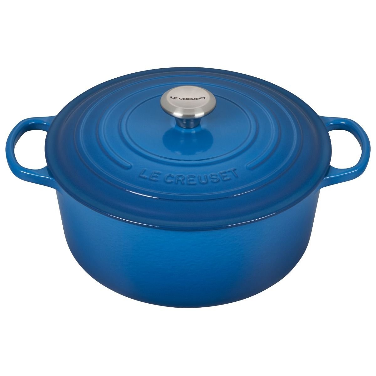 Le Creuset 7.25 Qt. Round Signature Dutch Oven with Stainless Steel Knob | Marseille Blue Le Creuset 7.25 Qt. Round Signature Dutch Oven With Stainless Steel Knob | Marseille Blue -Le Creuset sales rs12402 ls2501 2859