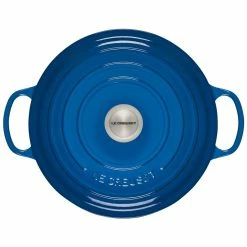 Le Creuset 7.25 Qt. Round Signature Dutch Oven With Stainless Steel Knob | Marseille Blue -Le Creuset sales rs12404 ls2501 2859 3