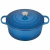 Le Creuset 9 Qt. Round Signature Dutch Oven With Stainless Steel Knob | Marseille Blue -Le Creuset sales rs12410 ls2501 3059ss