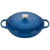 Le Creuset 3.5 Qt. Signature Enameled Cast Iron Braiser With Stainless Steel Knob | Marseille Blue -Le Creuset sales rs12493 ls2532 3059